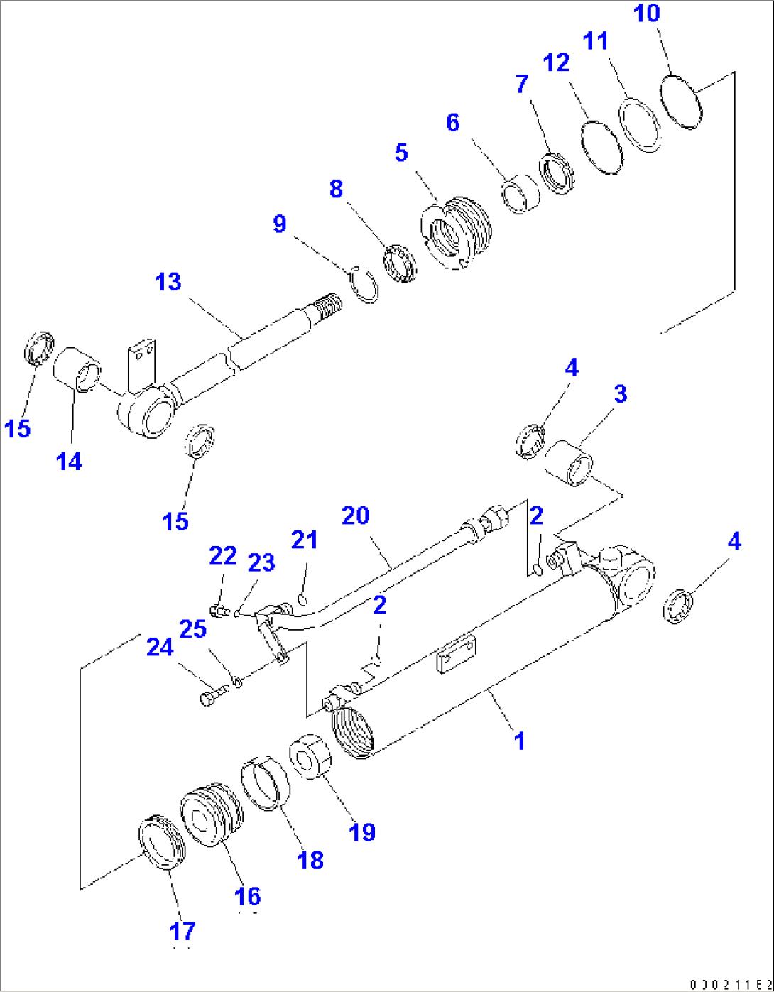 DUMP CYLINDER(#12001-)