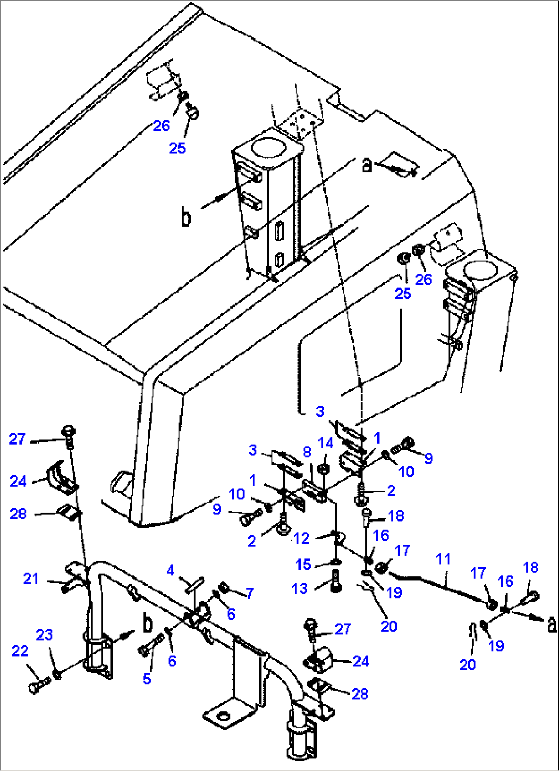 FIG. M3141-02A0 ENGINE HOOD AND RELATED PARTS (2/2)