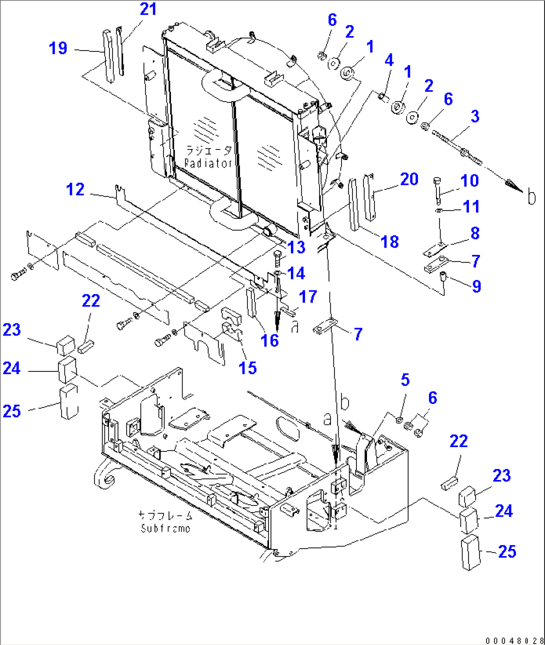 RADIATOR (MOUNTING PARTS)(#2001-)
