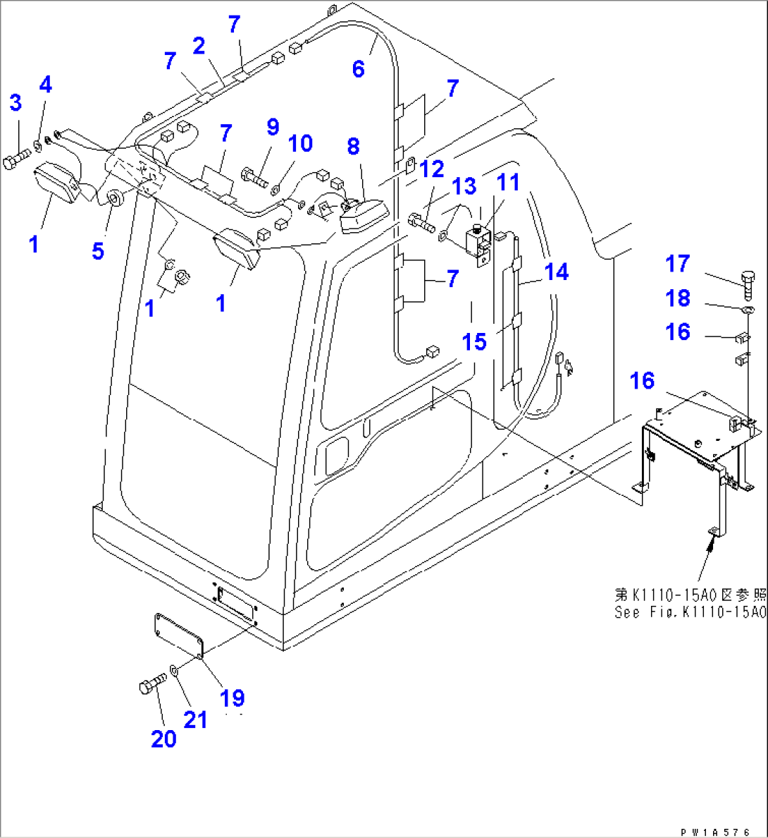 ADDITIONAL WORK LAMP AND STEP LIGHT (WITH FOG)(#31001-)