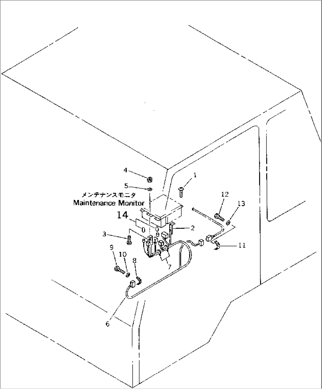 ELECTRICAL SYSTEM (FOR MAINTENANCE MONITOR) (1/2)