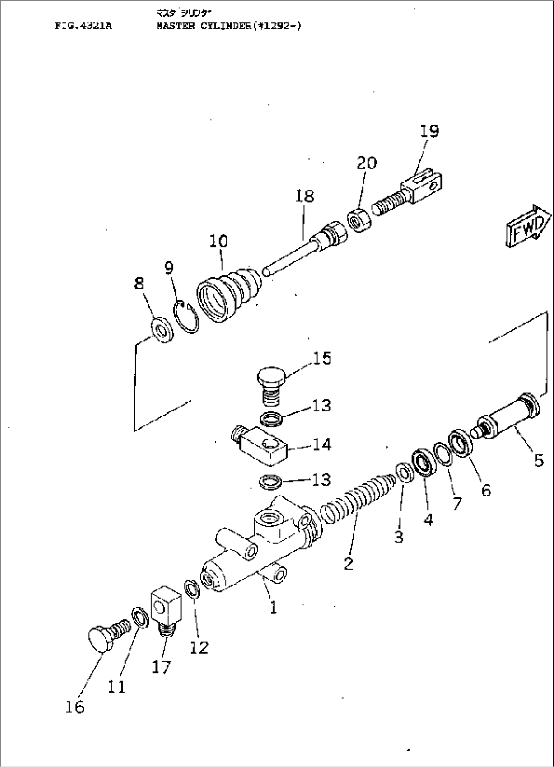 BRAKE MASTER CYLINDER(#1215-)