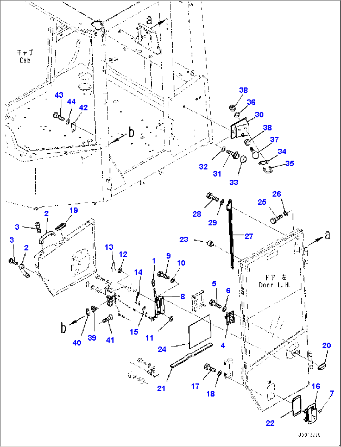 ROPS Cab, Door Knob, L.H. (#90047-91201)