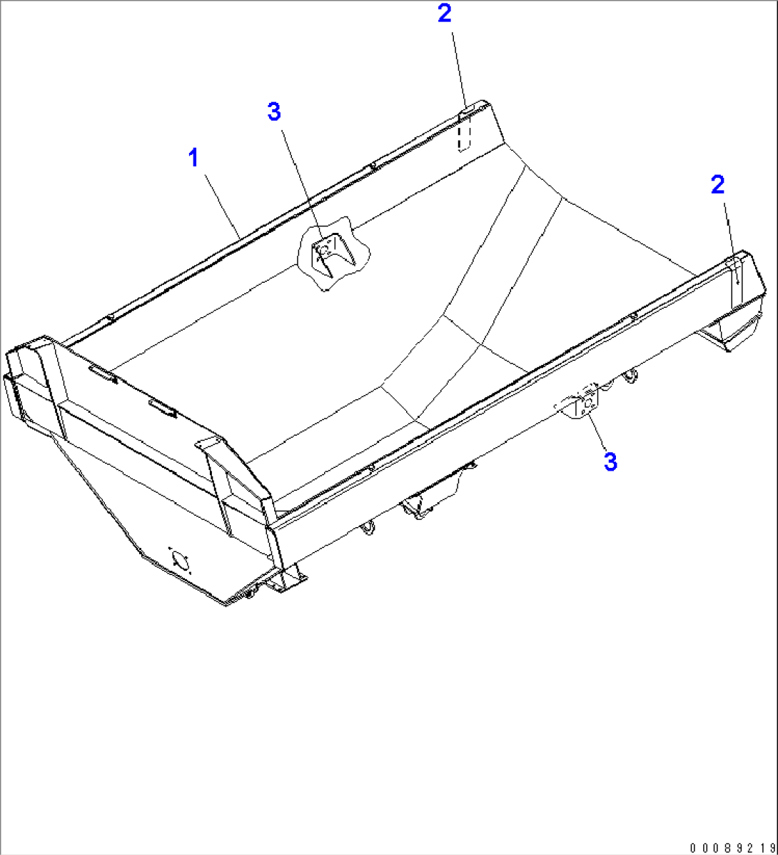 BODY (ALL CORNER HEATING SPEC.) (WITH TAIL GATE)(#2780-)