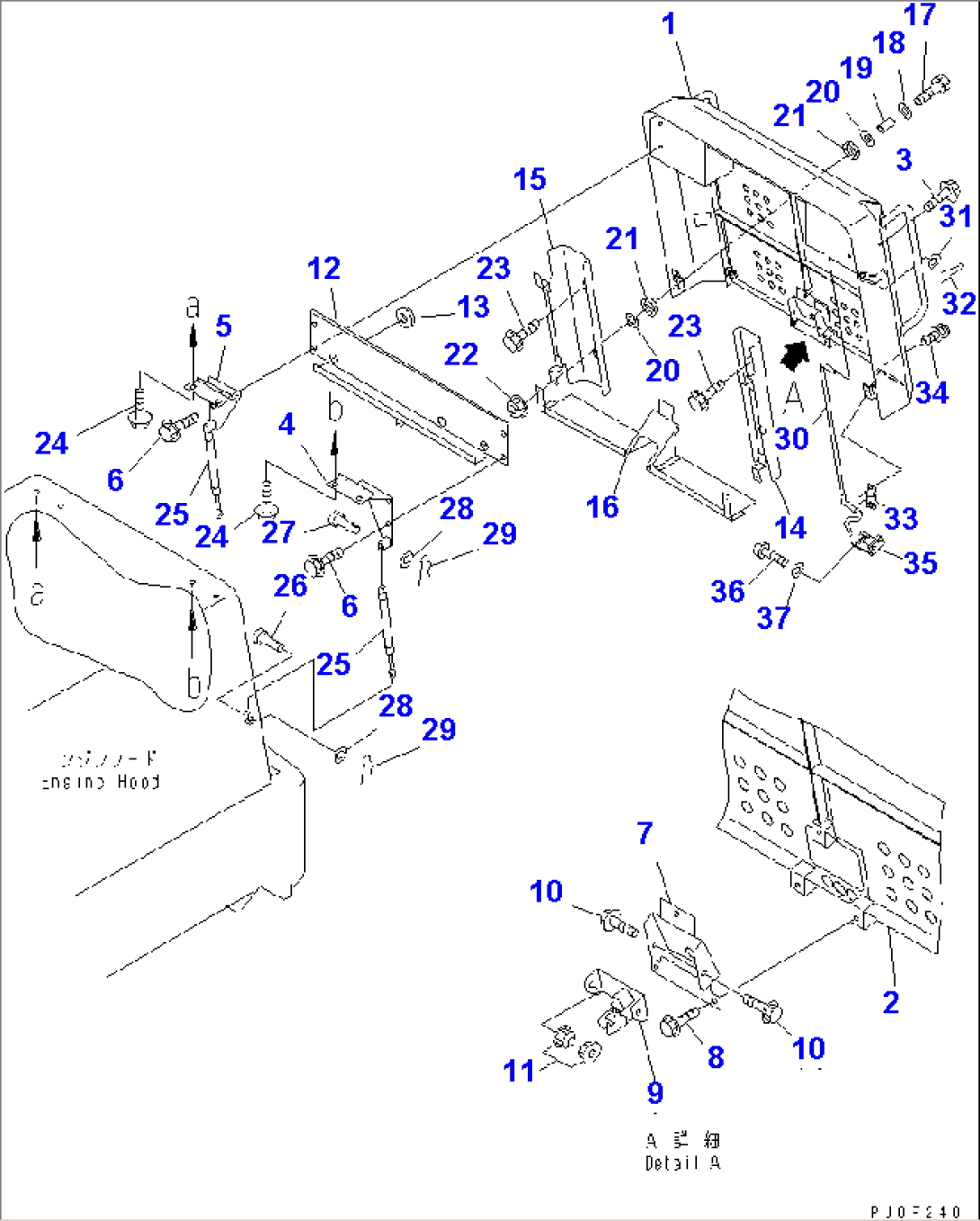 HOOD (RADIATOR GUARD) (GRILLE AND COVER) (INDUSTRIAL WASTE DISPOSAL SPEC.)