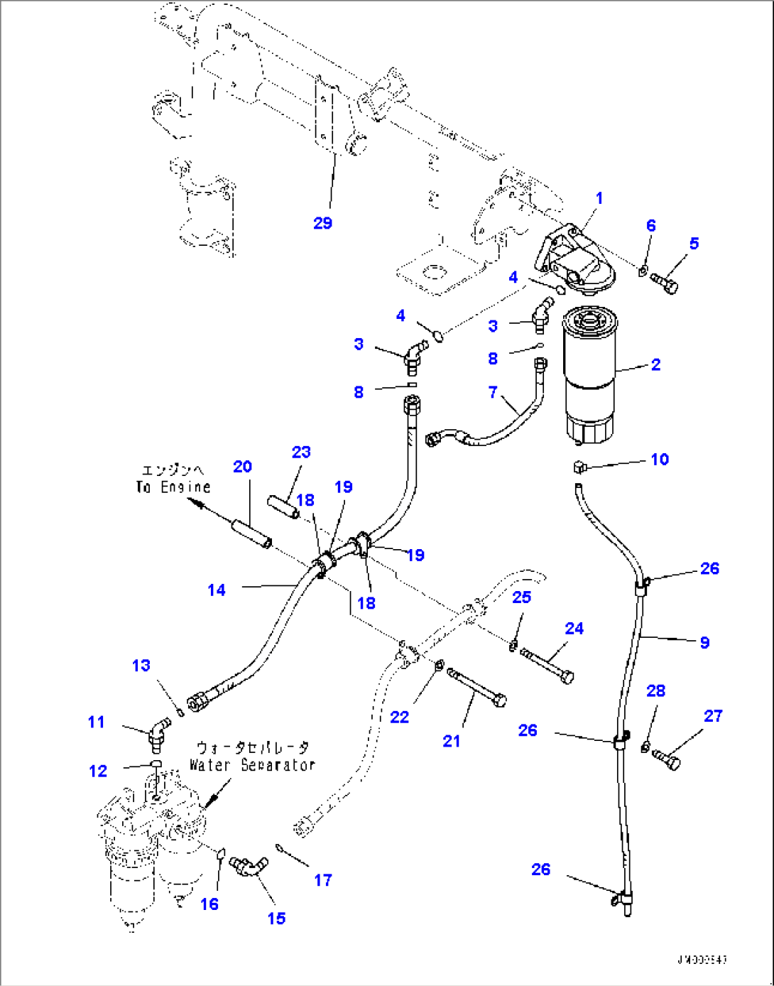 Fuel Supply Piping, Fuel Piping (2/2) (#7089-)