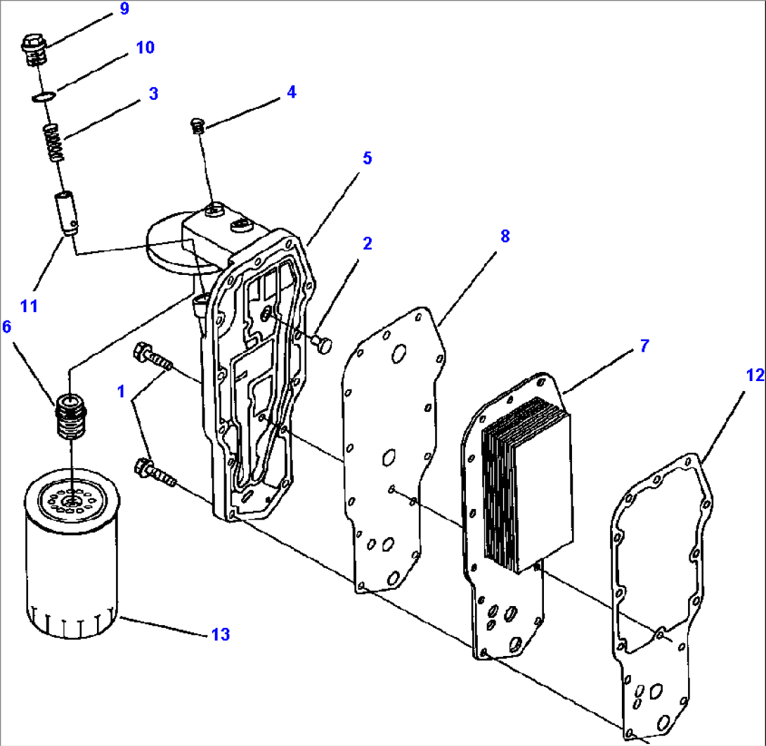 LUBRICATING OIL COOLER