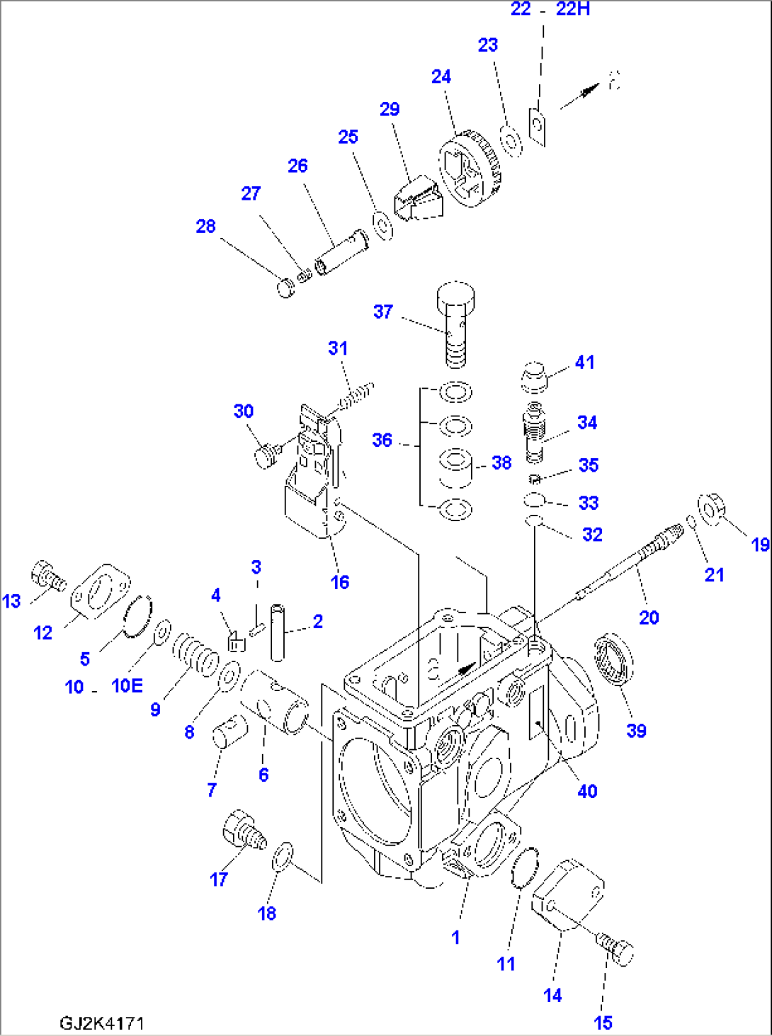 INJECTION PUMP, BODY PUMP