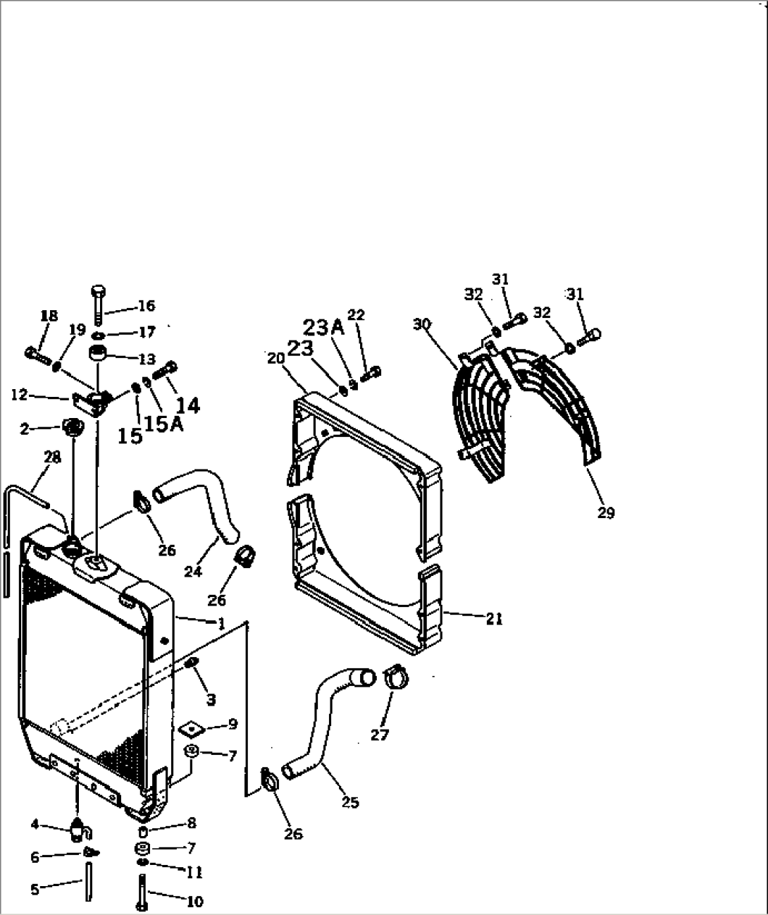 RADIATOR AND PIPING(#10001-10270)