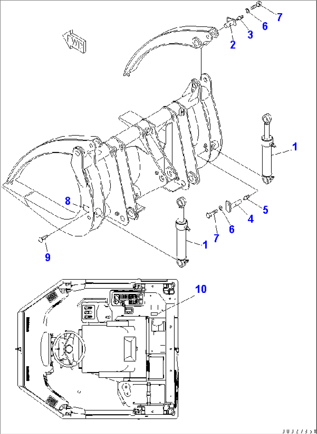 LOG GRAPPLE (MOUNTING)