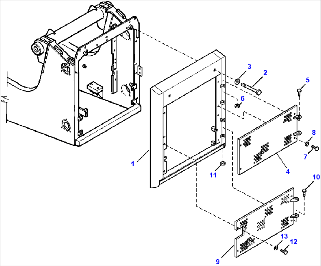 FIG. M2120-02A0 RADIATOR MASK - PERFORATED