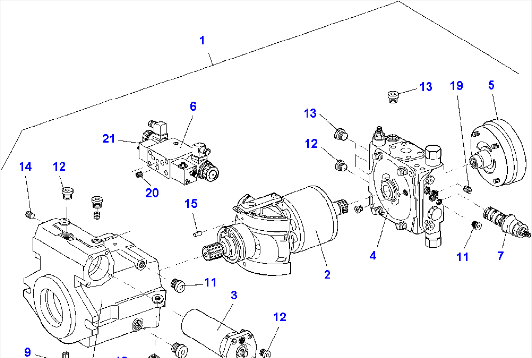 AXIAL PISTON PUMP, WITH SPEED CONTROL