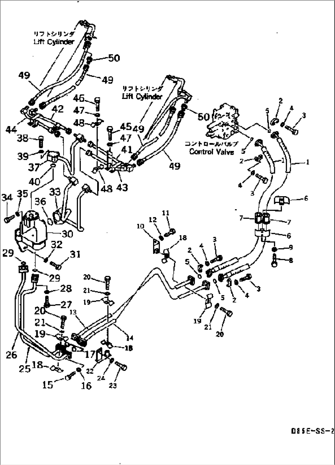 LIFT CYLINDER LINE(#3034-3101)