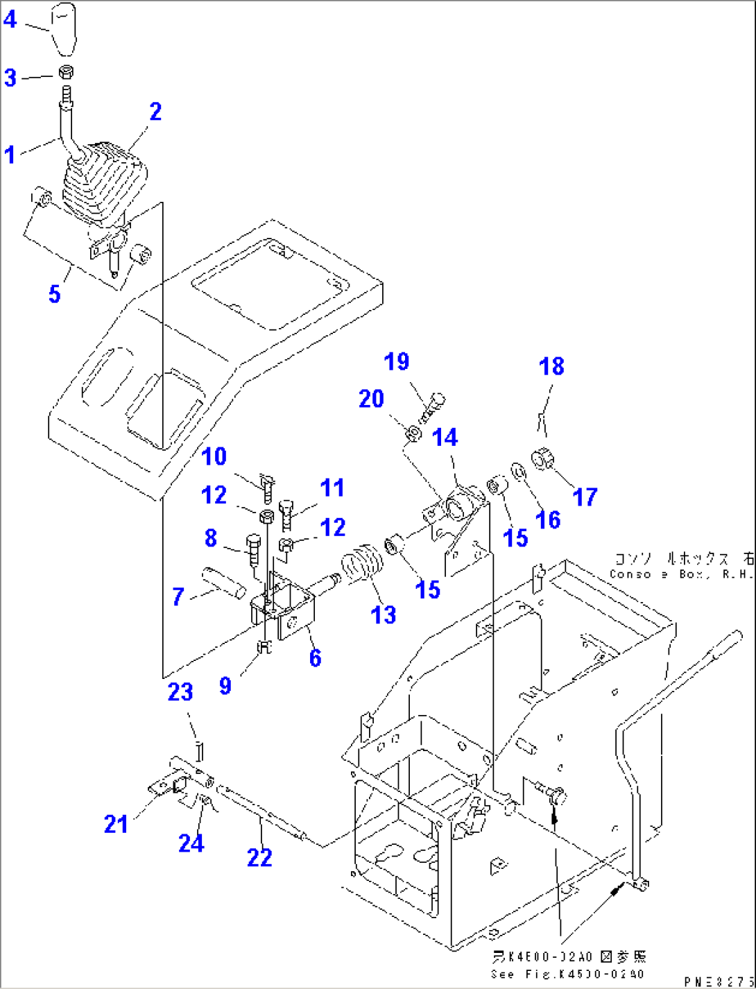 LOADER CONTROL (CONTROL LEVER)(CANOPY)(#54095-)