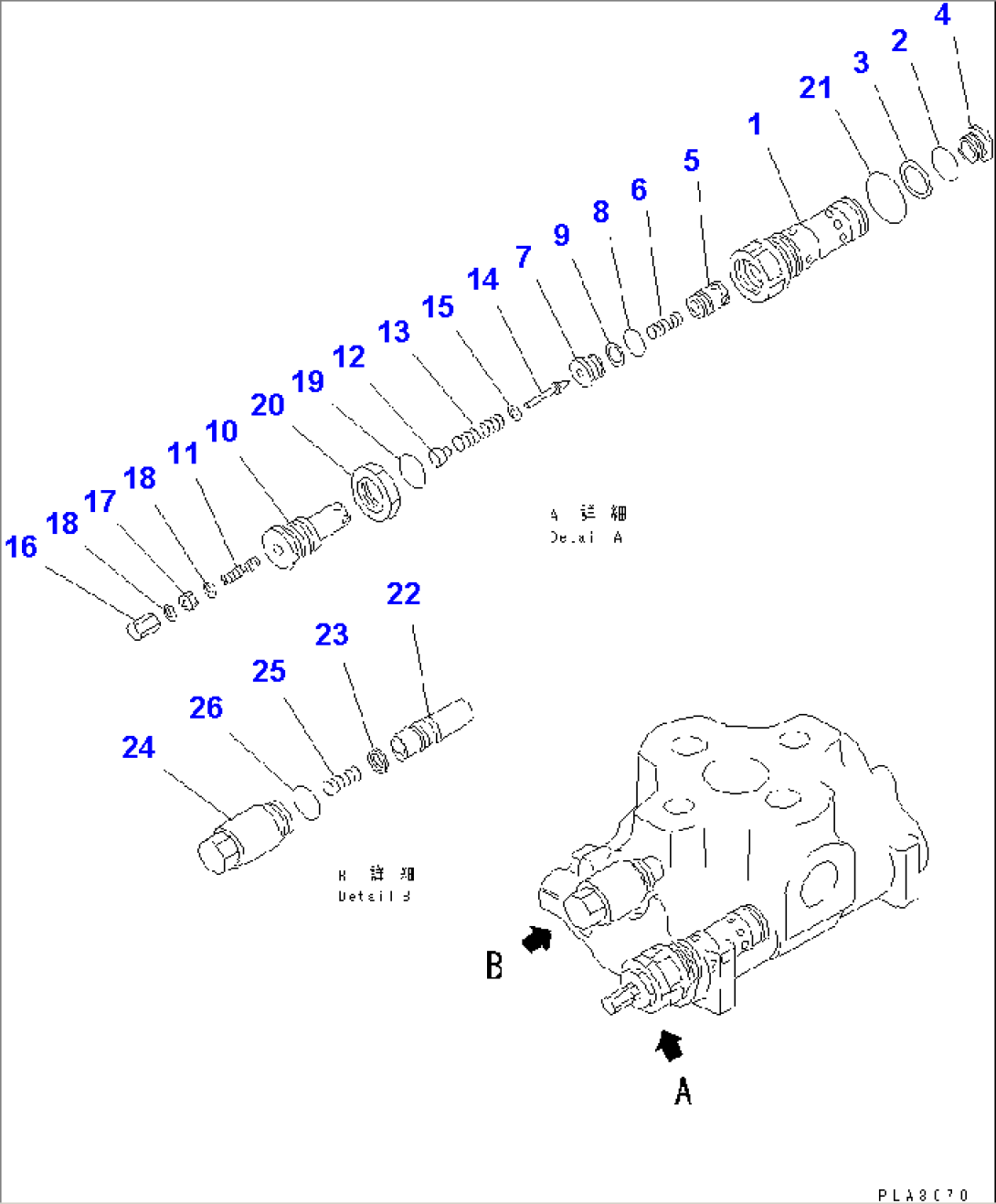 CONTROL VALVE (1-SPOOL) (3/3)