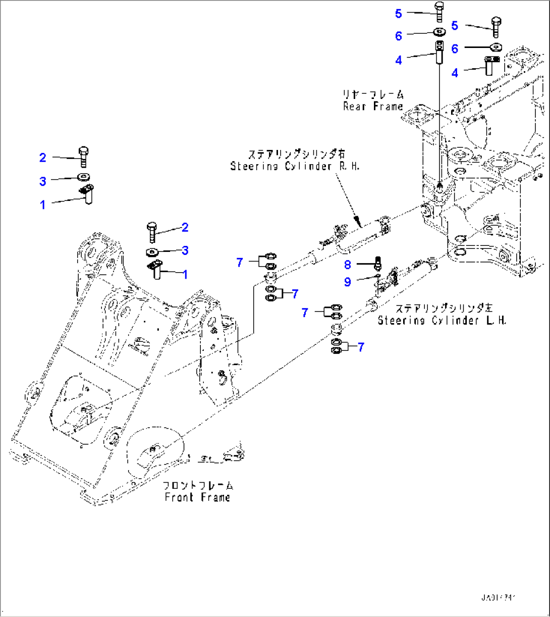 Steering Cylinder, Mounting (#77662-)