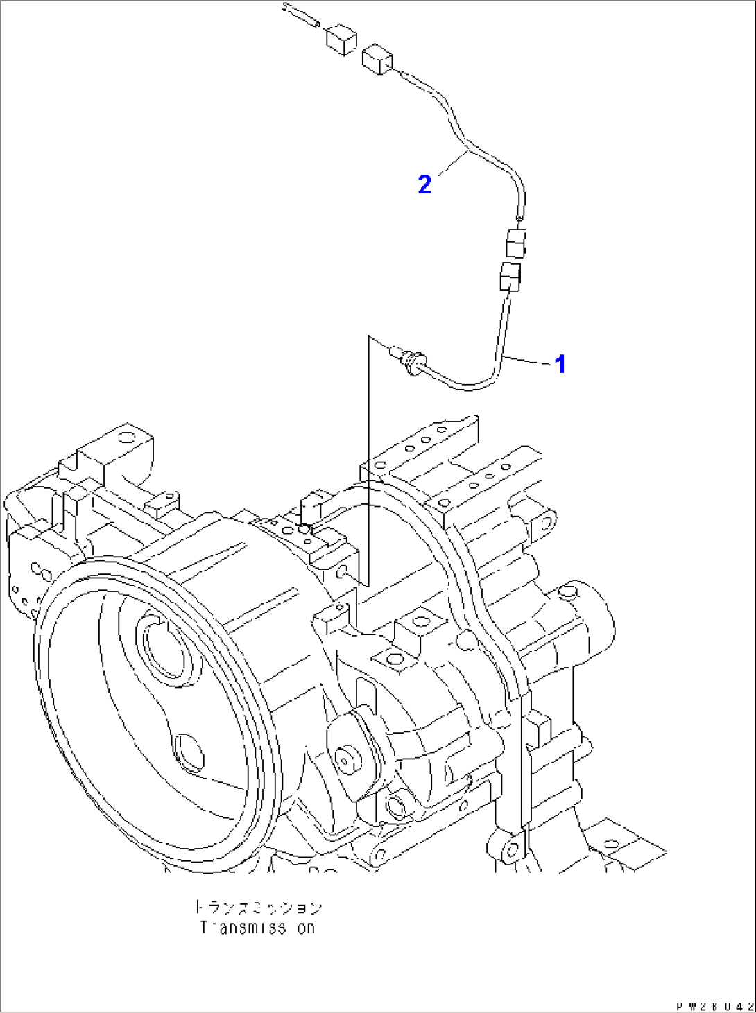 REAR HARNESS (TORQUE CONVERTER OIL SENSOR LINE)(#51001-)