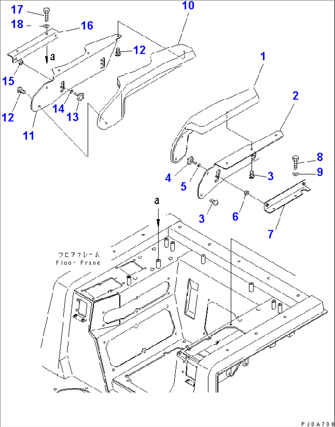 ARM REST COVER (UPPER) (D65P.PX)(#65001-)