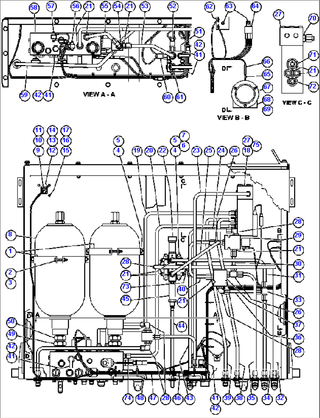 HYD / BRAKE CABINET ASSM - 1 (EG0619)