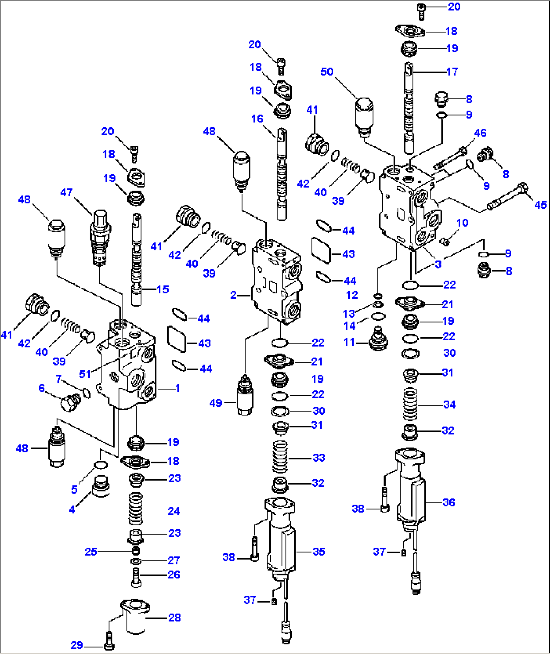 3-SPOOL CONTROL VALVE