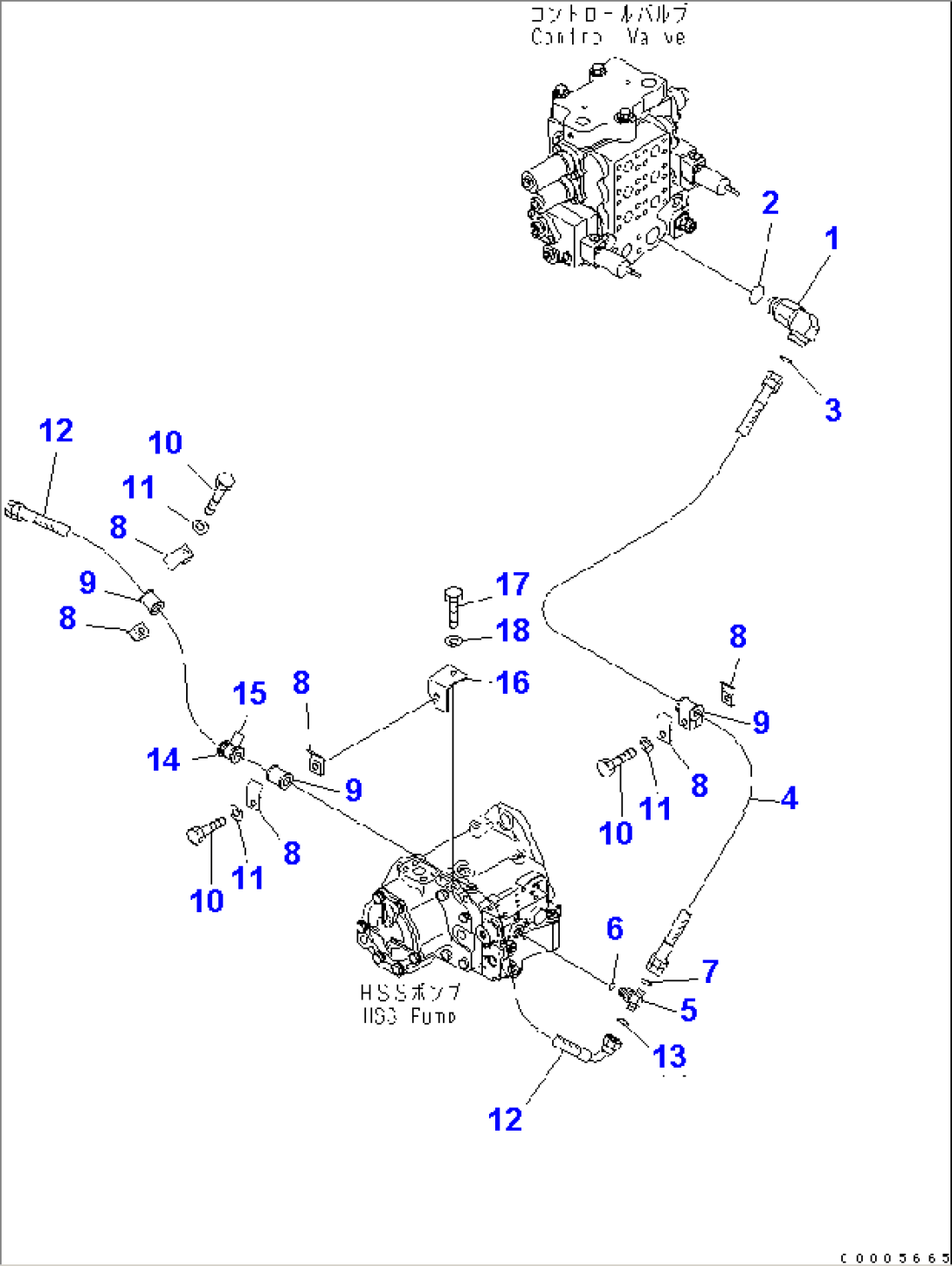 HYDRAULIC PUMP LINE (FILTER RETURN AND LOAD SENSING)