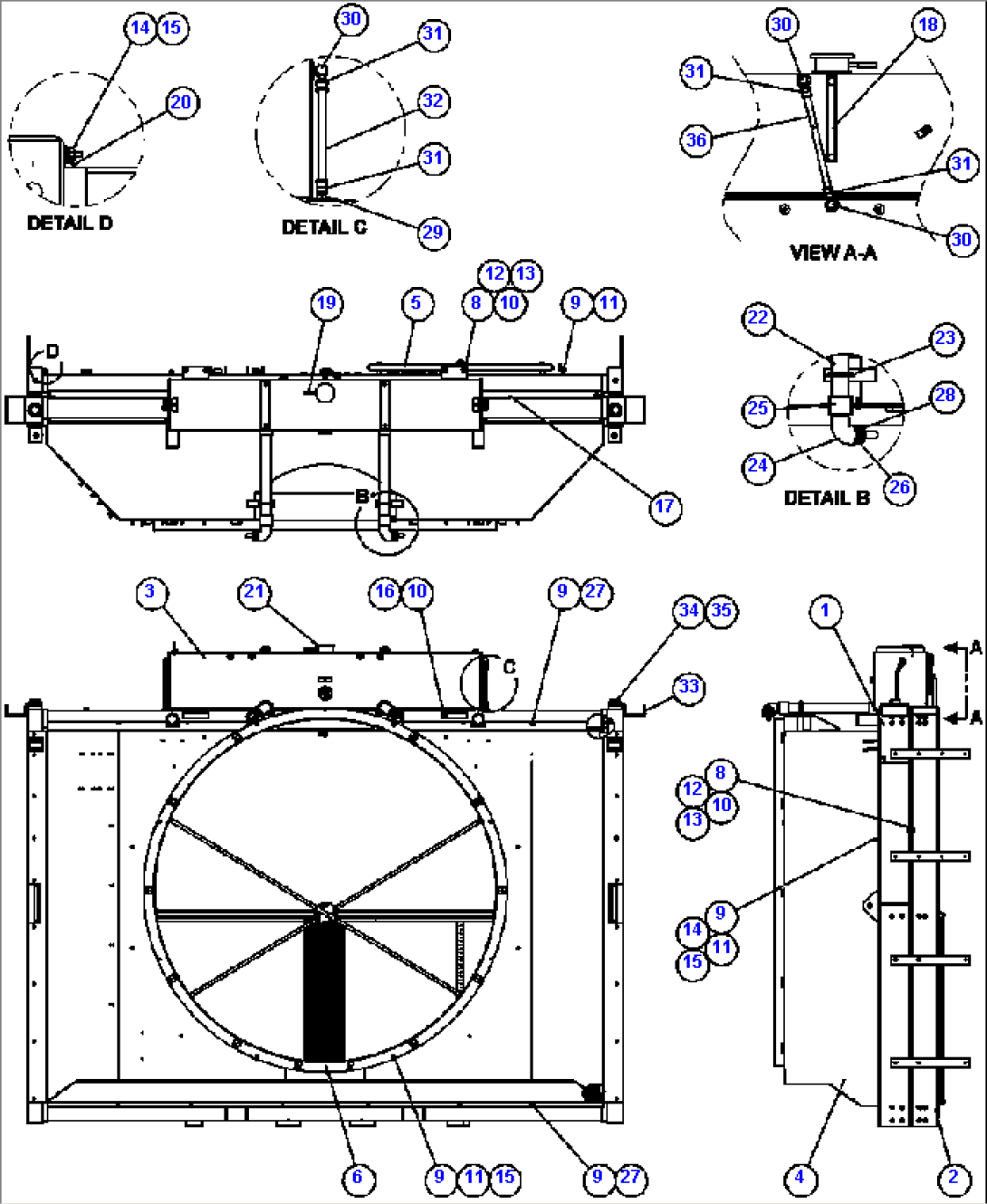 RADIATOR & SHROUD ASSEMBLY - 1 (PC2069)