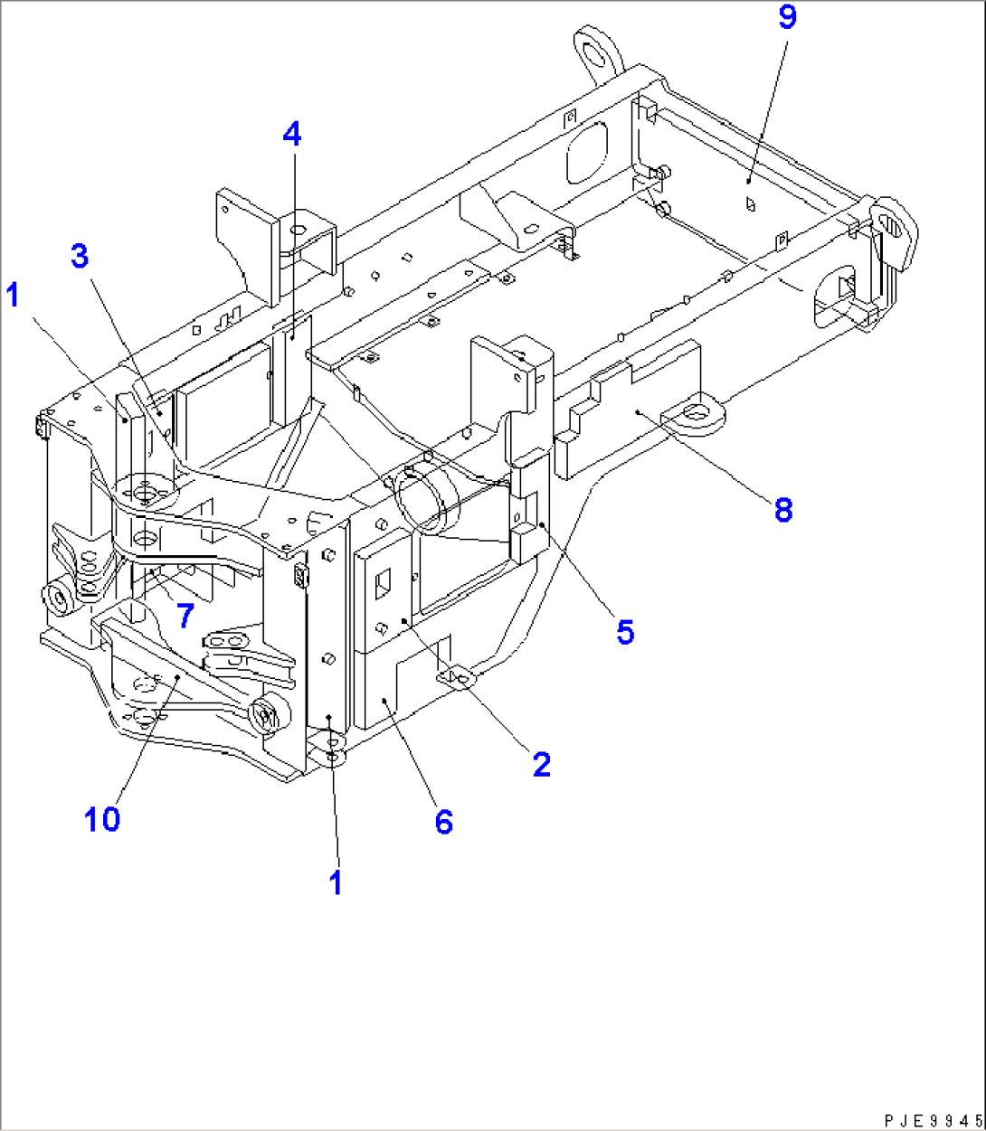 REAR FRAME (NOISE ABATEMENT PARTS) (EU SPEC.)