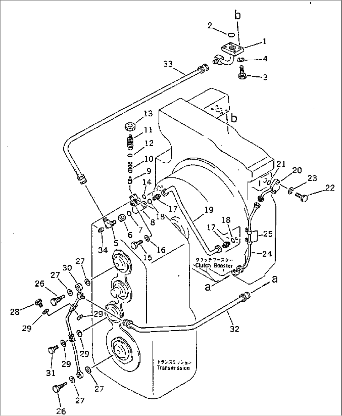 CLUTCH BOOSTER PIPING (OUTLET)