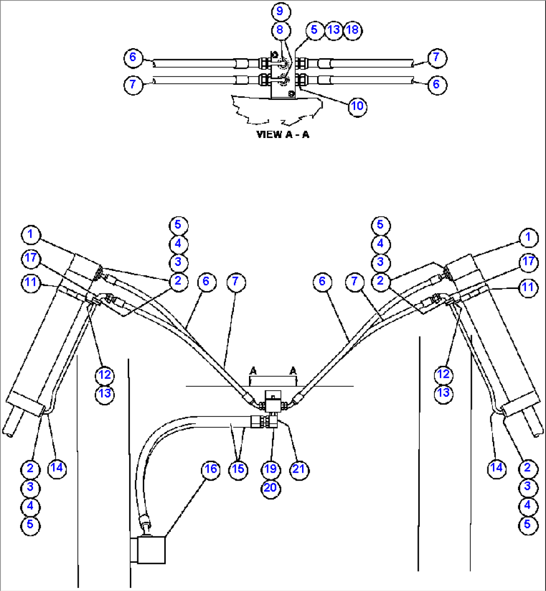 STEERING CYLINDER PIPING