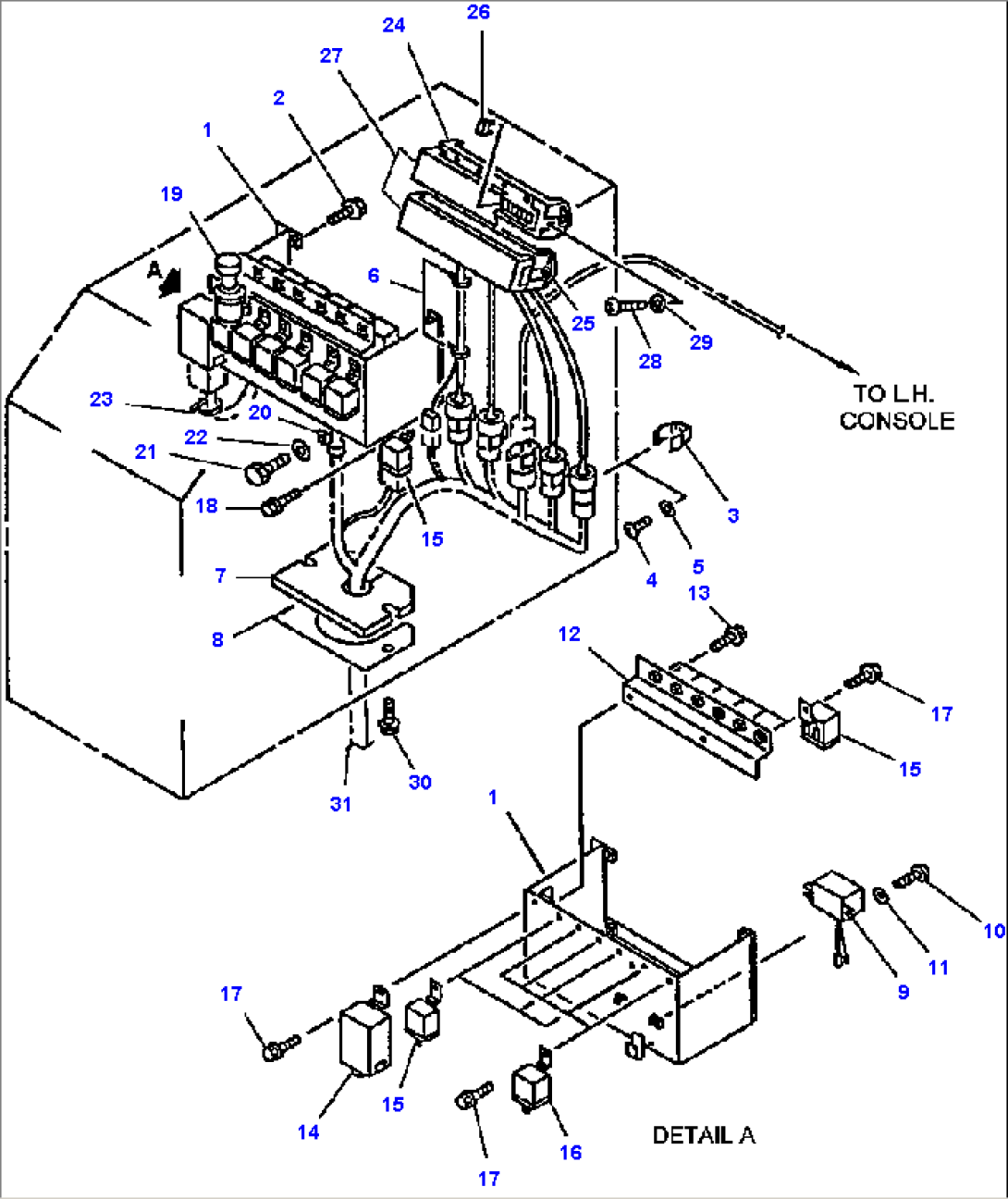 FIG NO. 1431 ELECTRICAL SYSTEM - R.H. CONSOLE