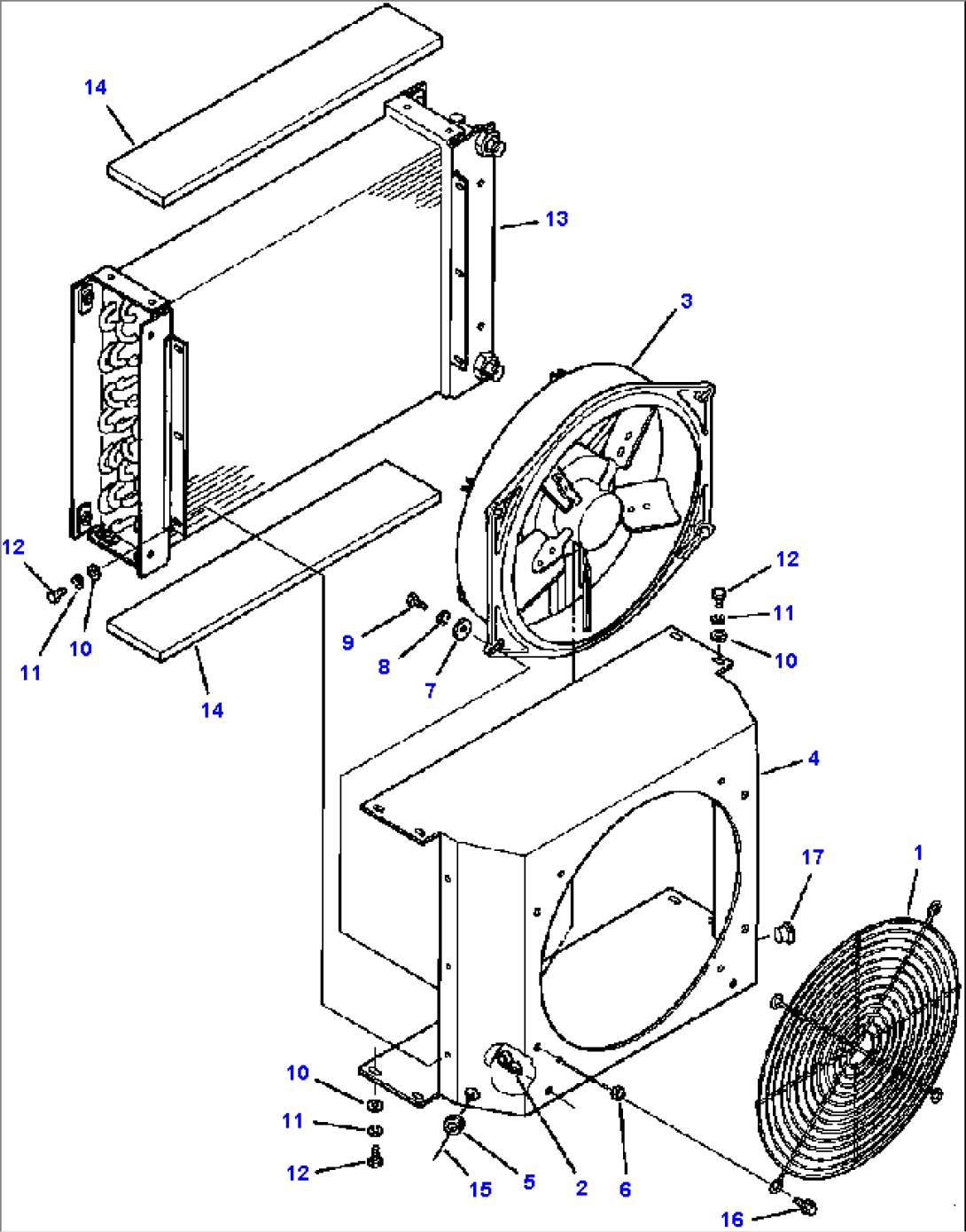 FIG NO. 5545A AIR CONDITIONER CONDENSER ASSEMBLY - S/N 5040 AND UP