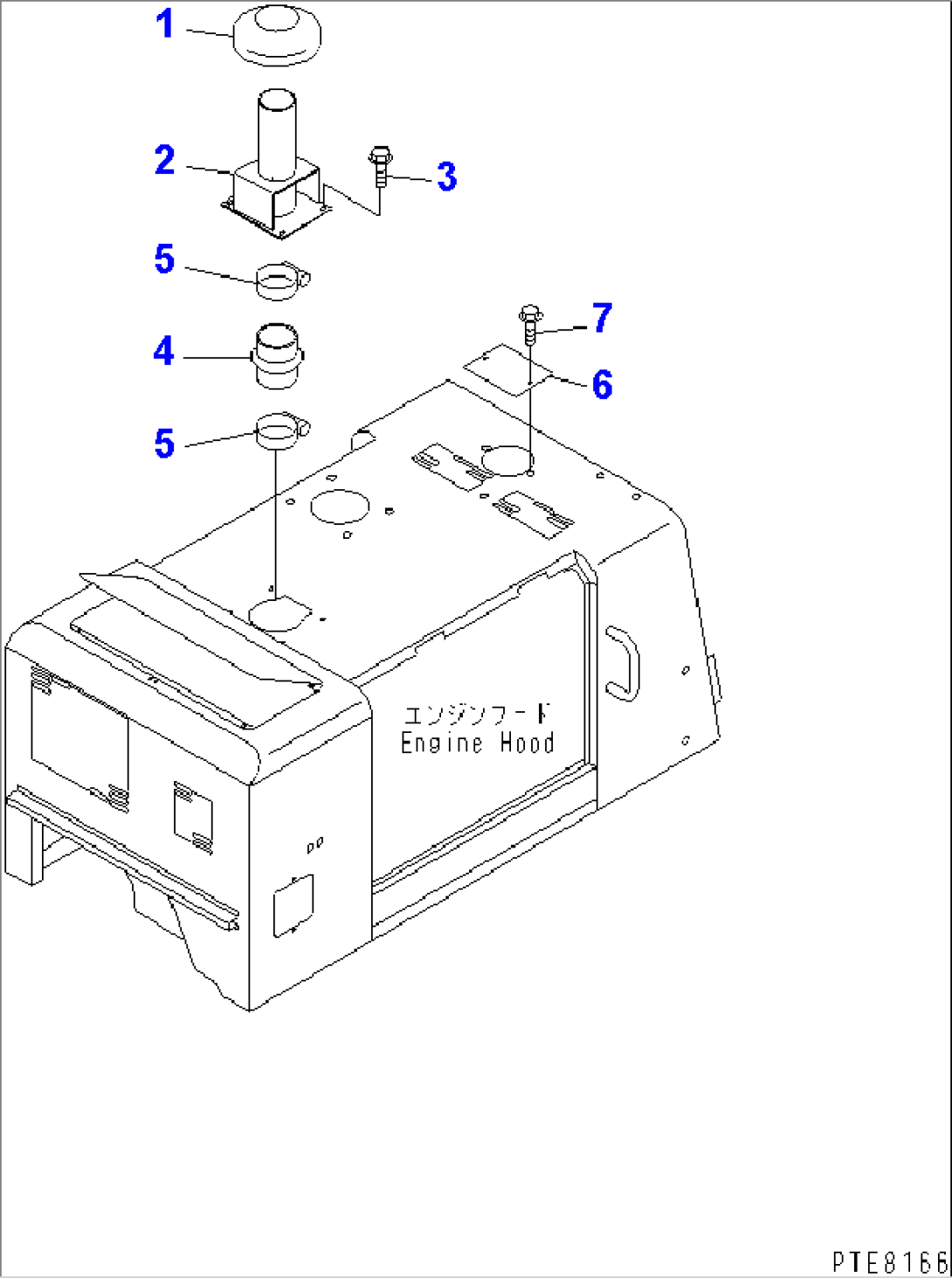 HOOD (AIR INTAKE EXTENSION) (WITH VANDALISM PROTECTION)
