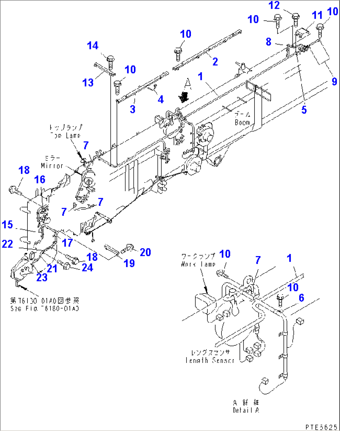 BOOM ELECTRICAL (WIRING GROUP) (MANUAL TILT JIB SPEC.)(#53022-53199)