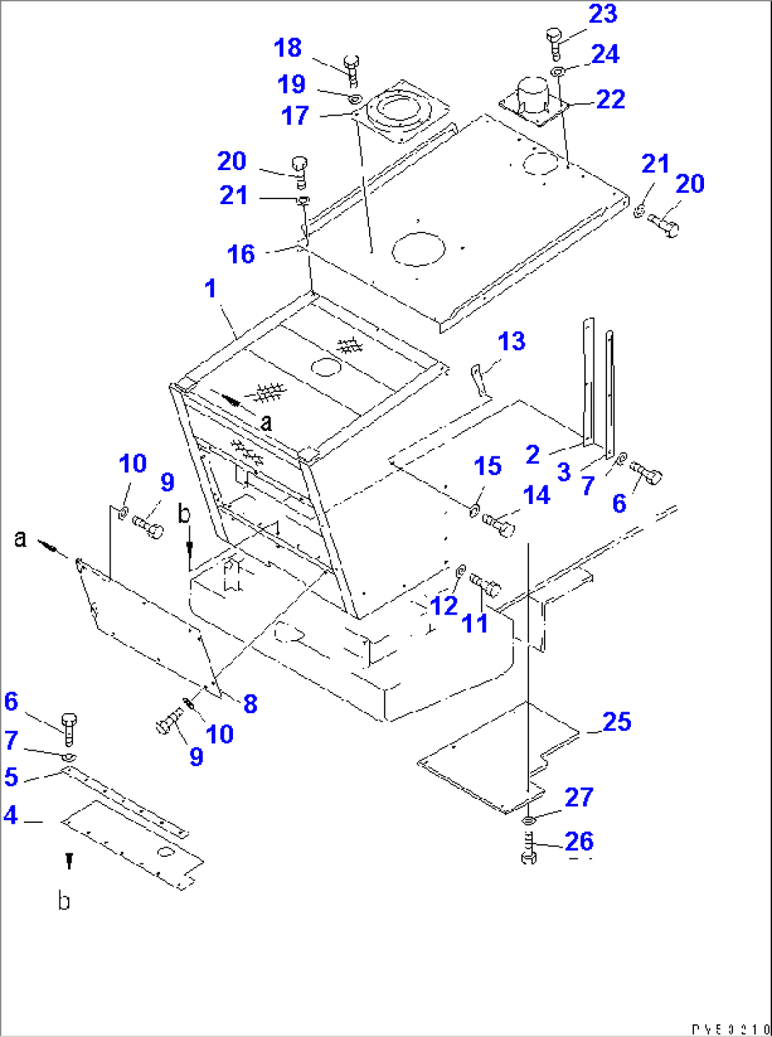 RADIATOR GUARD AND ENGINE HOOD(#11501-11517)