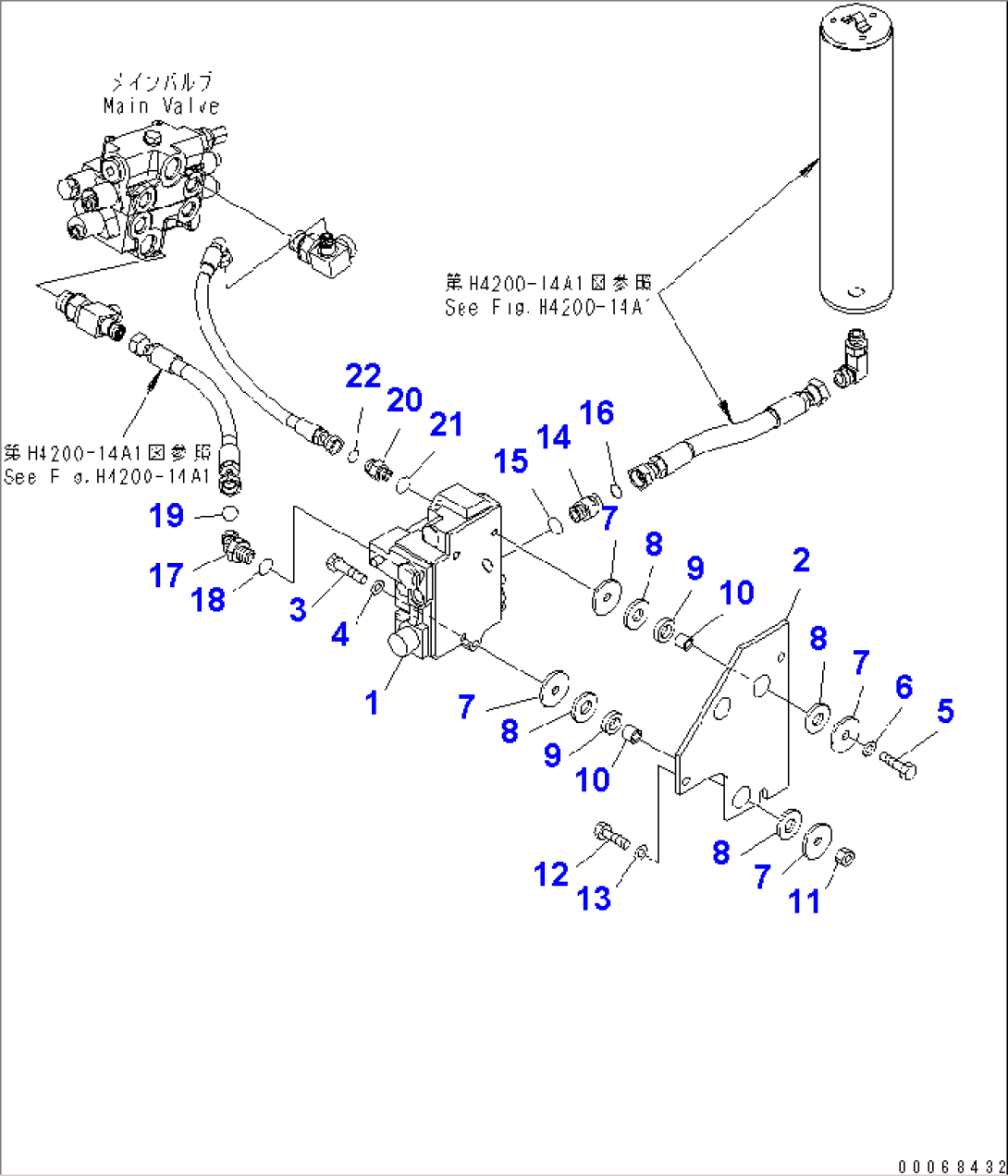 HYDRAULIC PIPING (E.C.S.S. VALVE)(#75001-)
