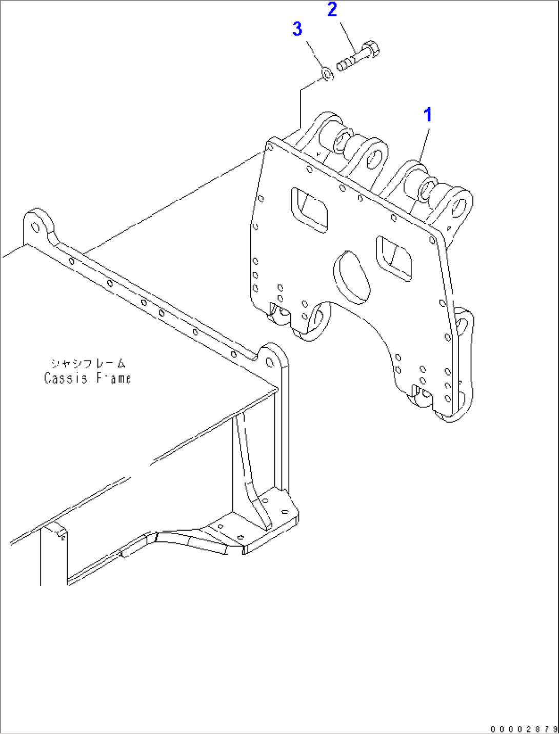 REAR FRAME (FOR REAR DOZER)