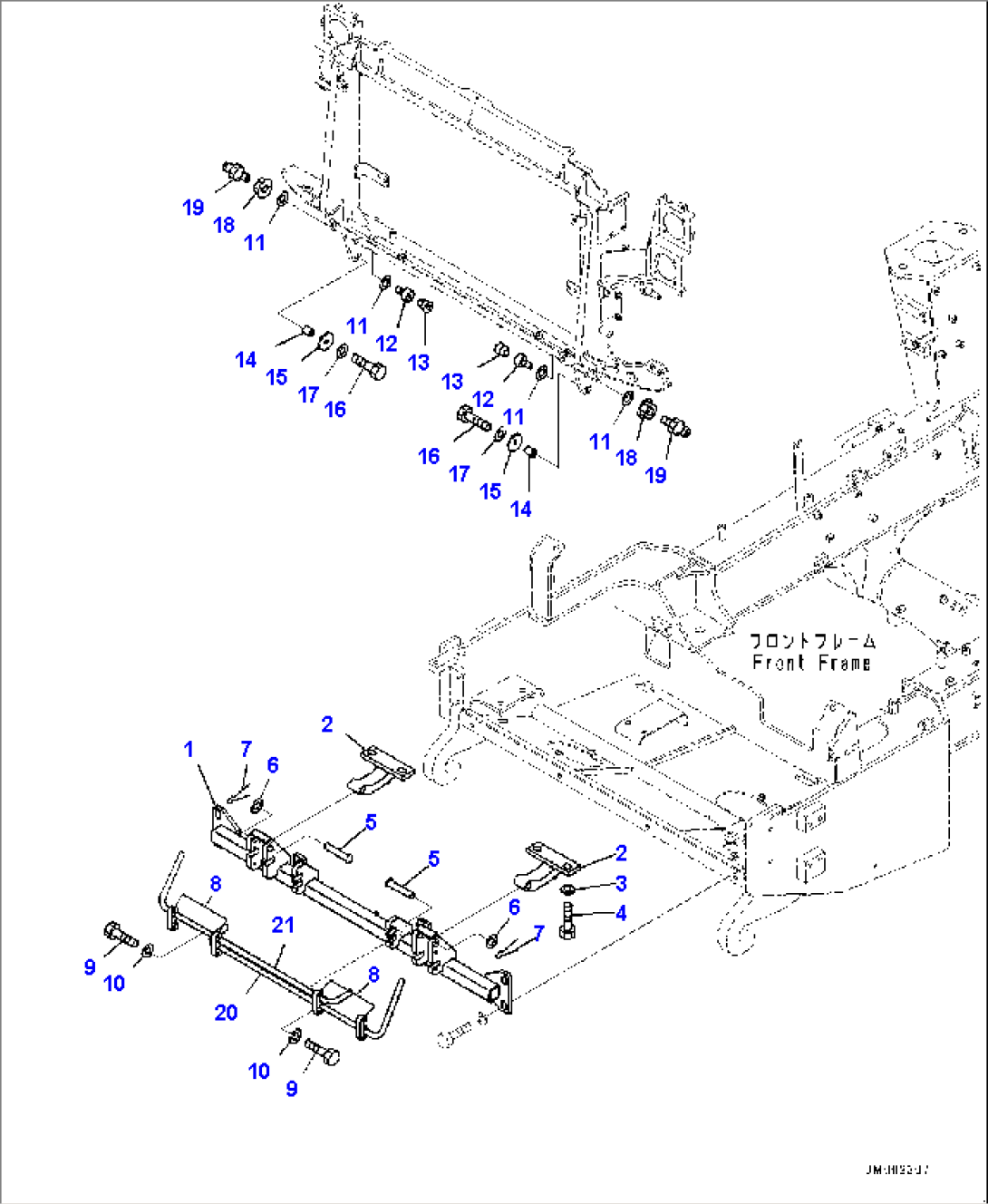 Engine Hood Related Parts, Hinge (#5001-)