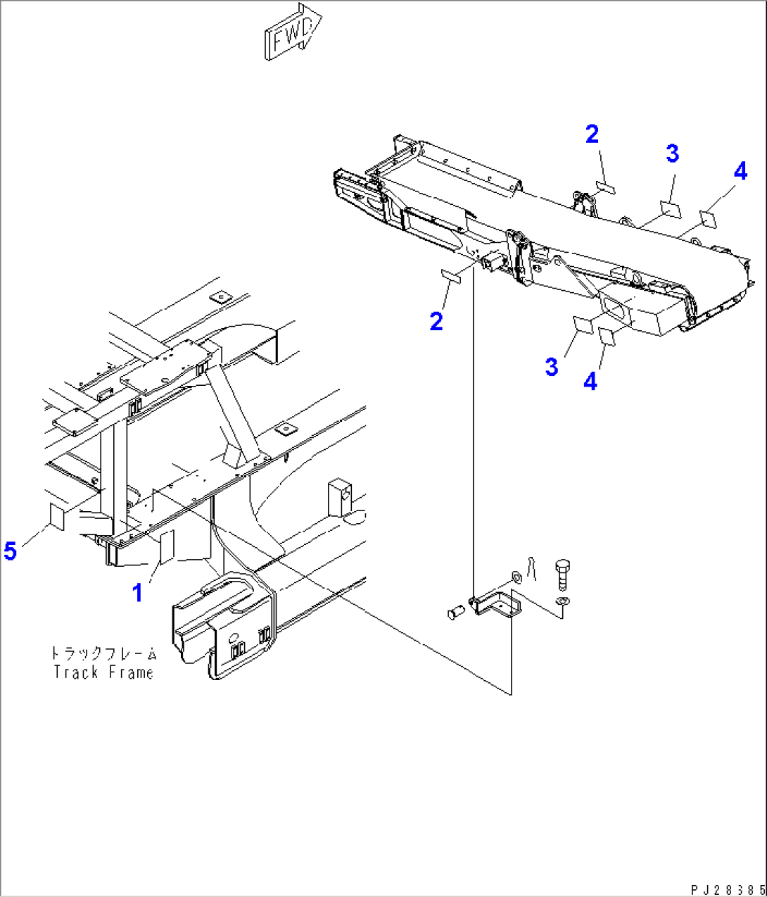 ZURI. CONVEYOR DECAL (3M LENGTH¤ 500MM WIDTH)(HYDRAULIC CYLINDER TYPE) (GERMAN)(#1506-)