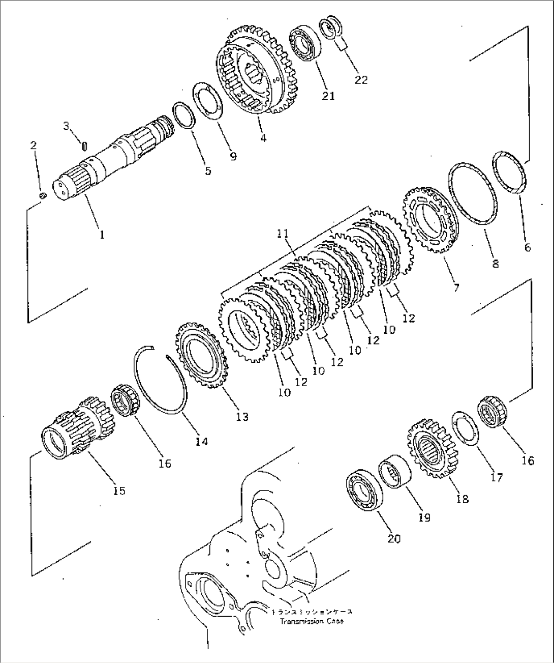 TRANSMISSION (1ST CLUTCH)(#10001-19999)