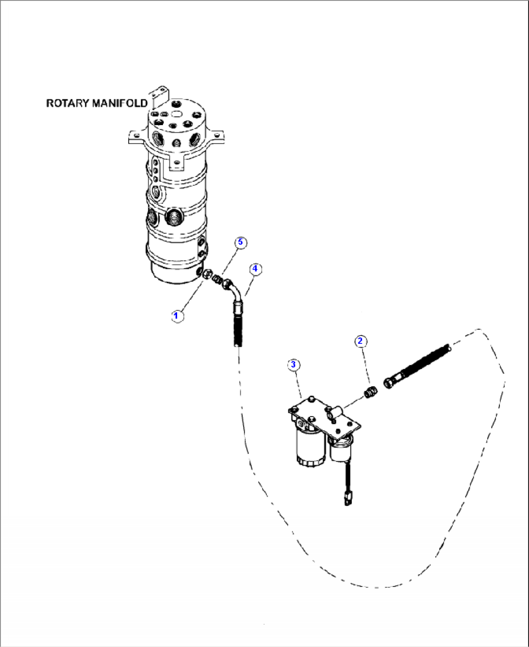 D0200-02A0 CONTINUOUS ROTATION FUEL SYSTEM ROTARY MANIFOLD TO ROTARY VANE FUEL PUMP