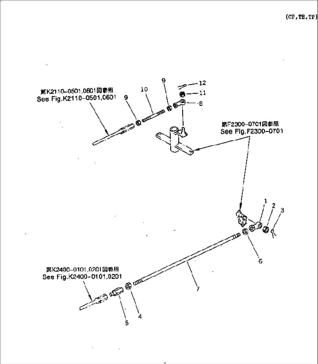 TRAVEL CONTROL (BRAKE AND STEERING ROD)
