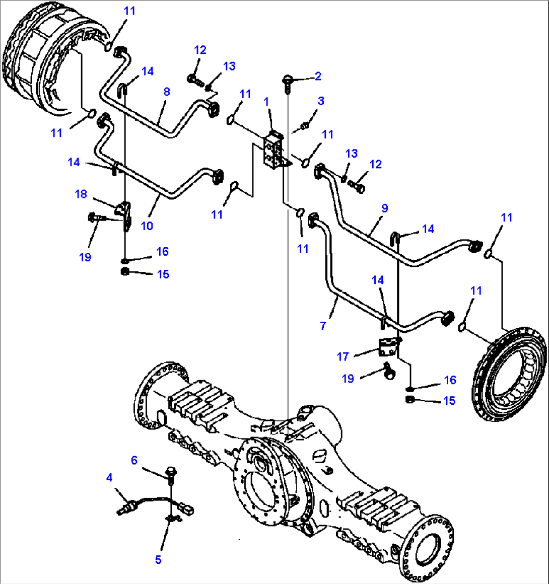 F3455-08A0 BRAKE OIL CIRCUIT CENTER COOLING