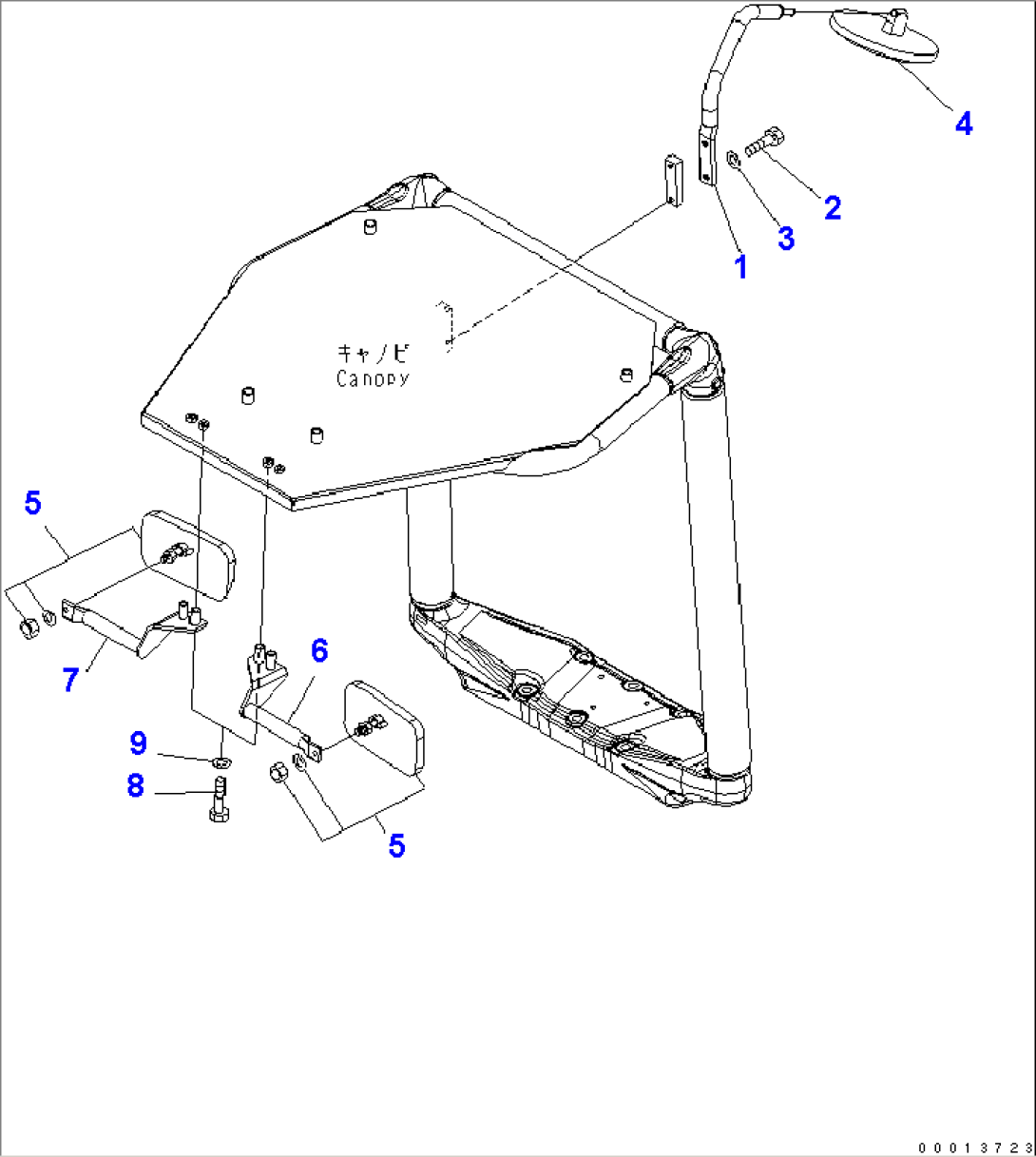 REAR VIEW MIRROR (RIGHT AND LEFT) (FOR CANOPY)