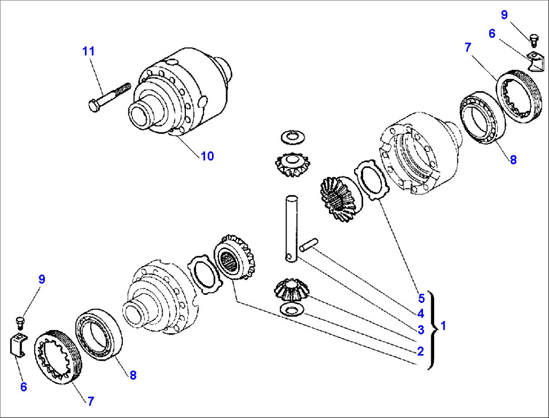 FRONT AXLE (4WD) (4/6)