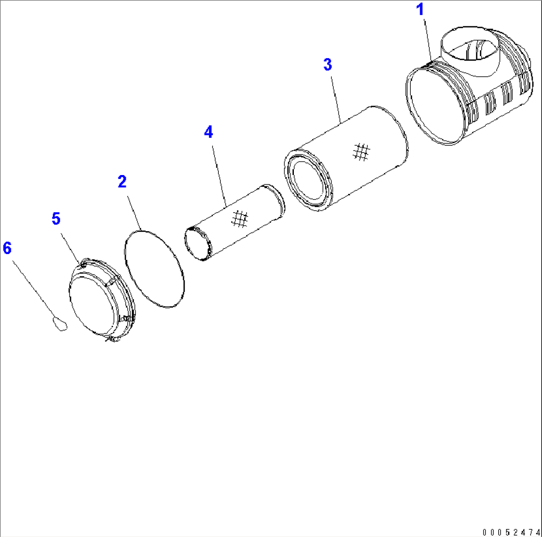 AIR CLEANER (INNER PART)(#60001-)