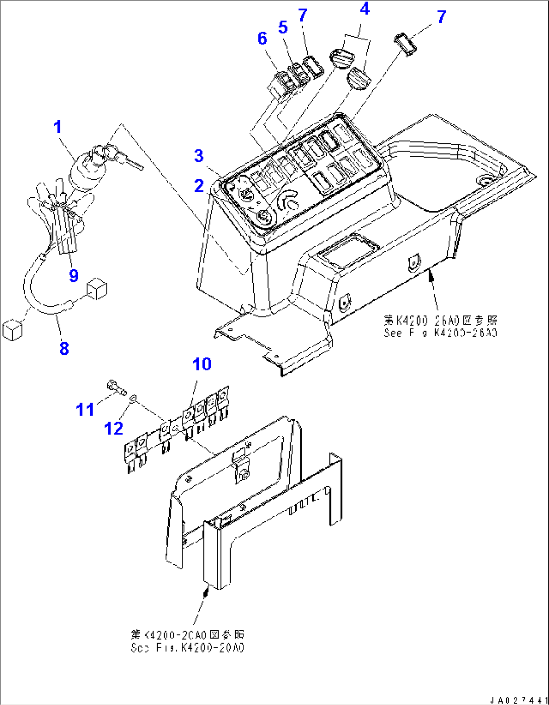 FLOOR FRAME (SWITCH BOX) (WITH REVERSIBLE FAN)