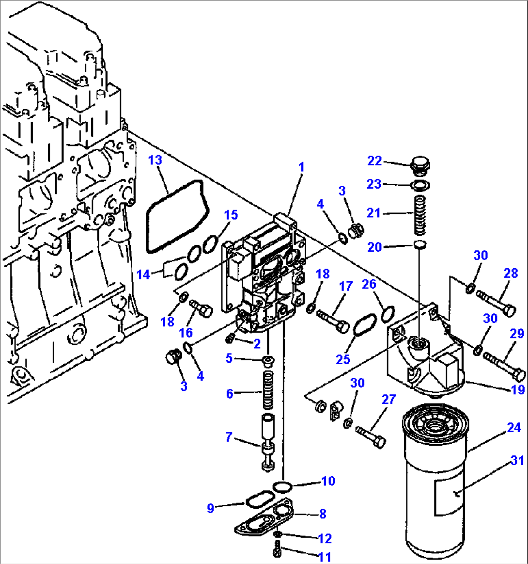 LUBRICATING OIL FILTER