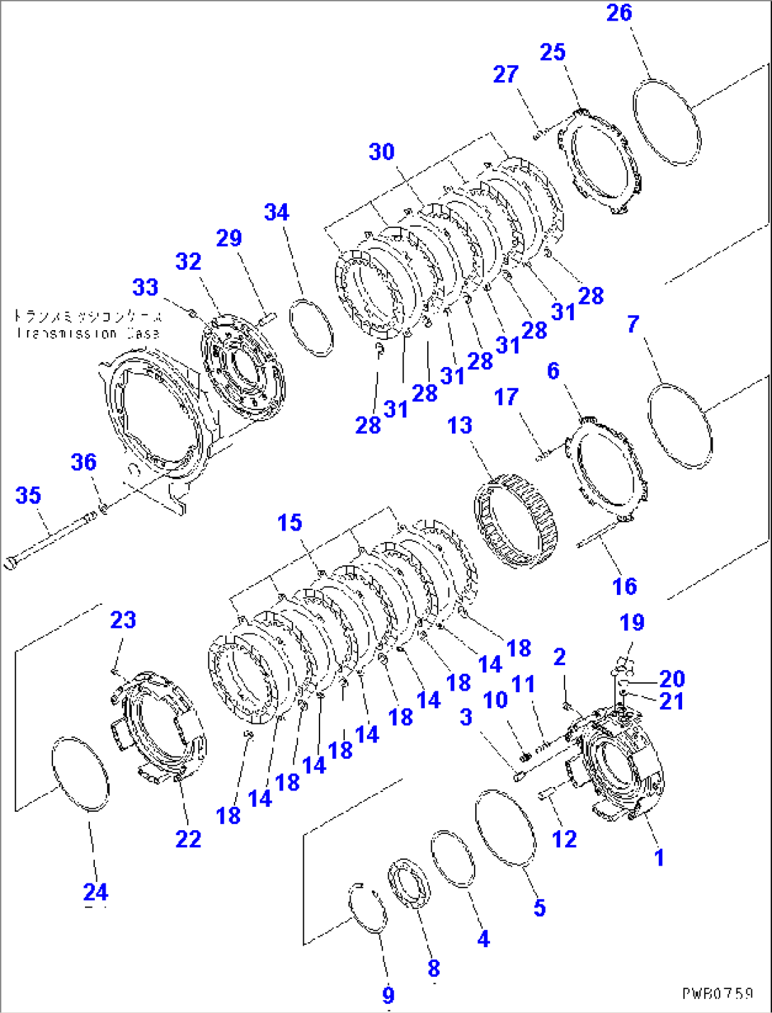 TRANSMISSION (FORWARD AND REVERSE CLUTCH)
