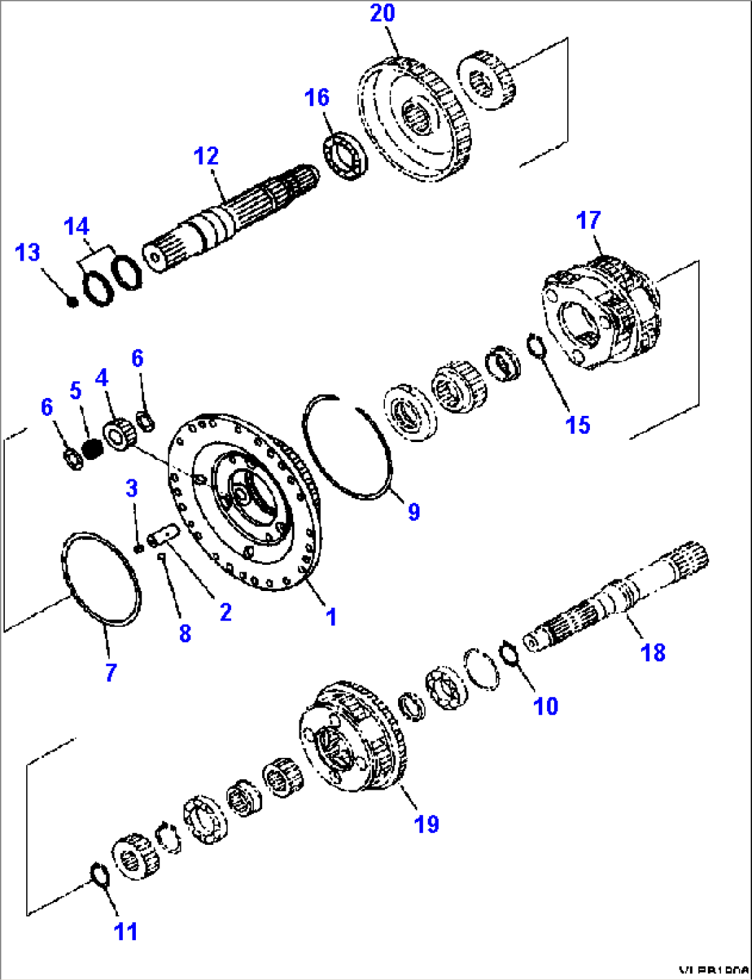 F4320-58A0 TRANSMISSION ASSEMBLY 2ND AND 1ST CARRIER