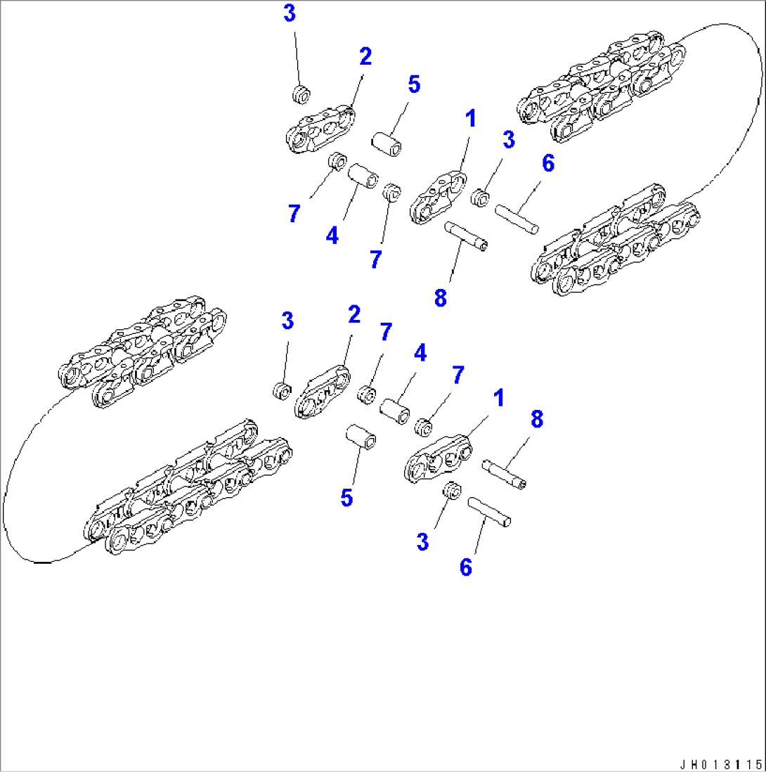 TRACK LINK (76 SET) (SUPPLY ONLY)(#10011-10051)